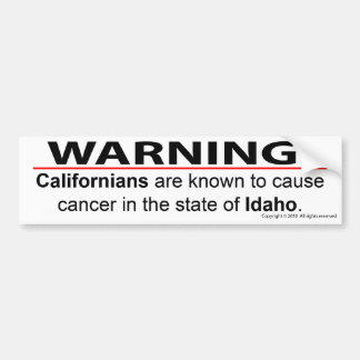 Californian Cancer Bumper Sticker