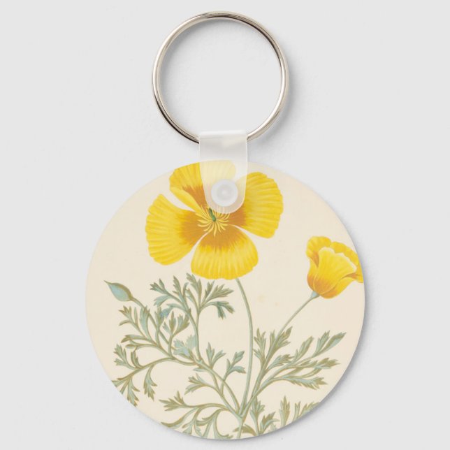 Californian Eschscholtzia Keychain (Front)