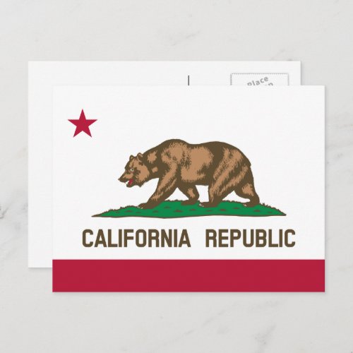 Californian Flag Flag of California Postcard