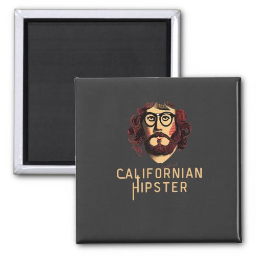 Californian hipster  T_Shirt Magnet
