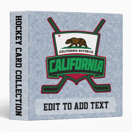 Californian Hockey Trading Card Album Binder
