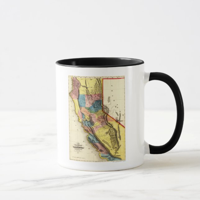 CaliforniaPanoramic Map Mug (Right)