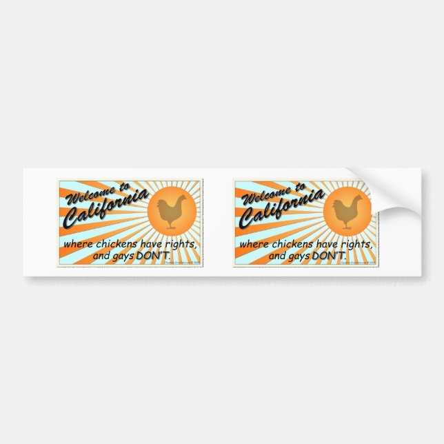 California's Equal Rights Stickers (Front)