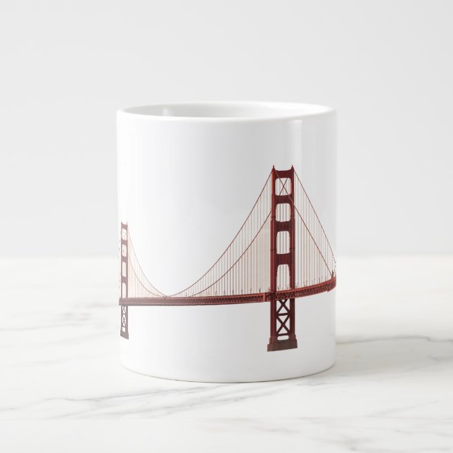 California's Golden Gate Bridge Giant Coffee Mug (Front)
