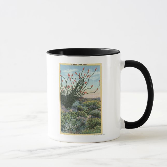 CaliforniaView of Cacti in Bloom Mug (Right)