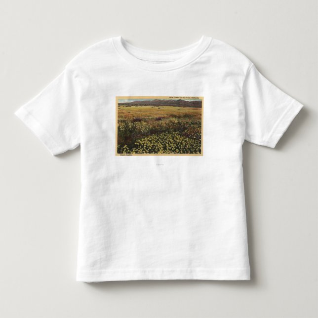 CaliforniaWild Flowers in the Desert Toddler T-shirt (Front)