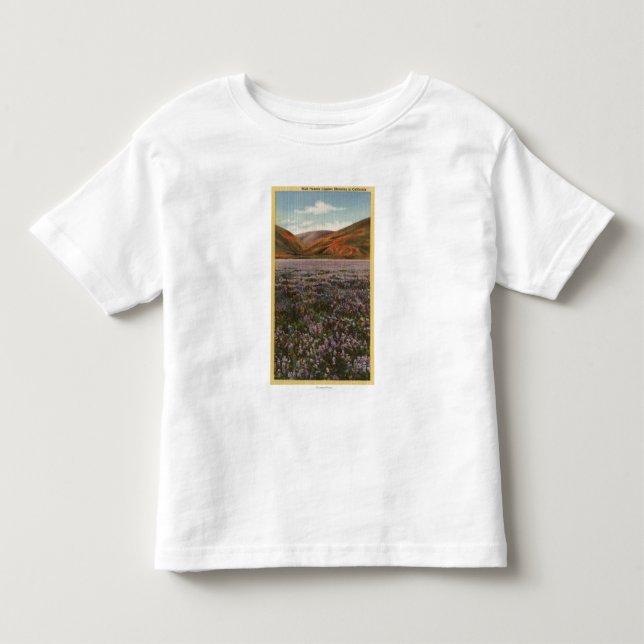 CaliforniaWild Lupine Flowers in Bloom Toddler T-shirt (Front)