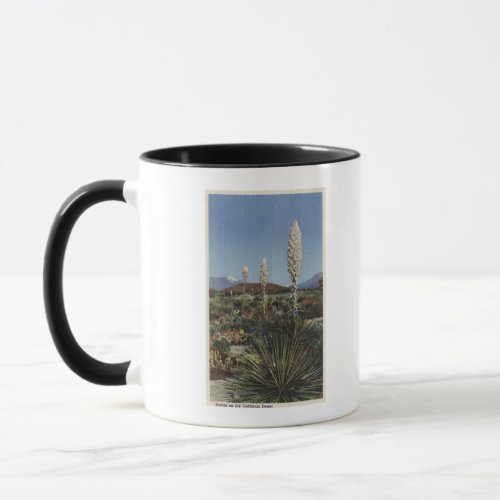 CaliforniaYucca Cacti in Bloom in Desert Mug
