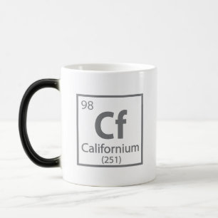 Californium - California Science Periodic Table Color Morph Mug