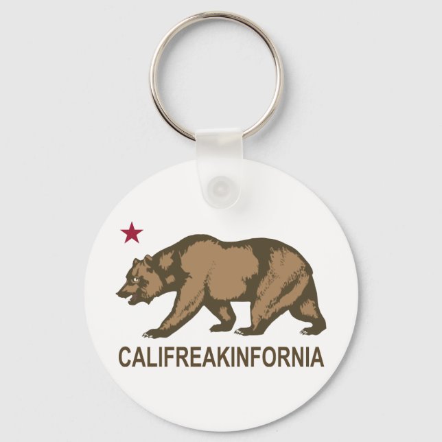 Califreakinfornia Keychain (Front)