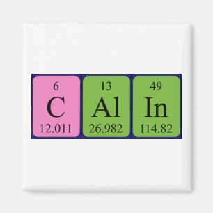 Calin periodic table name magnet