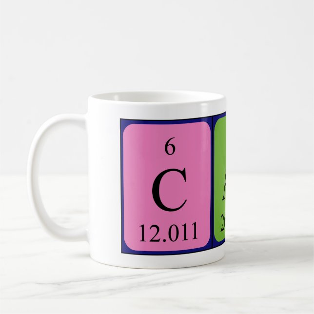 Calin periodic table name mug (Left)