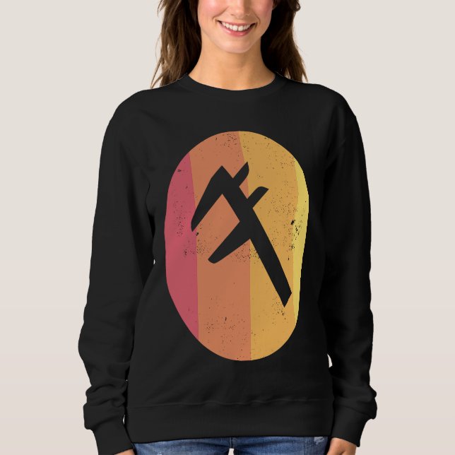 Caliper  Distressed Retro Engineer's Tool Sweatshirt (Front)