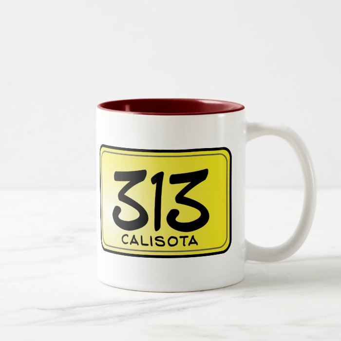 Calisota 313 License Plate Coffee Mug