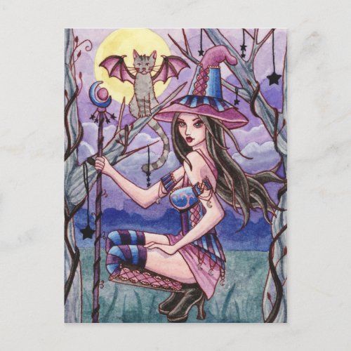 Calista _ Halloween Witch Postcard