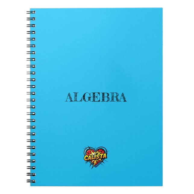 Calista Heart Blue Notebook (Front)
