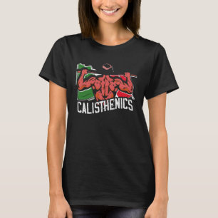 Calisthenics Athlete Italy Flag Fitness Street Wor T-Shirt