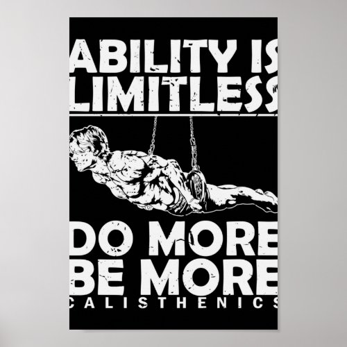 Calisthenics Bodykult Do More Be More Poster