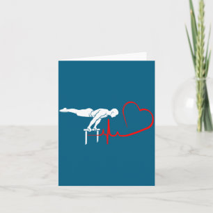 Calisthenics Planche Heartbeat Gymnast Fitness Hum Card