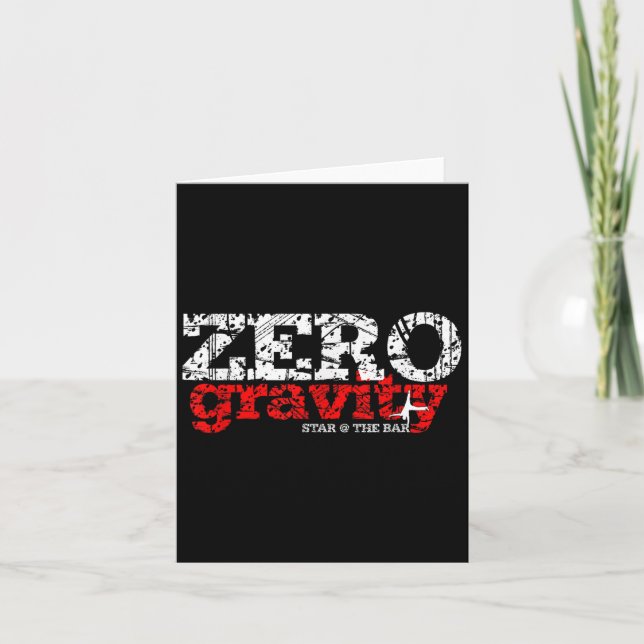 Calisthenics Zero Gravity Fitness And Workout Moti Card (Front)