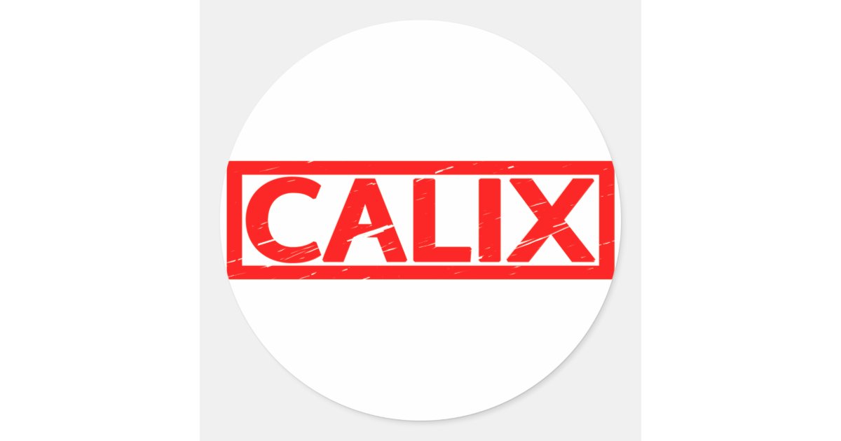 Calix Stamp Classic Round Sticker | Zazzle