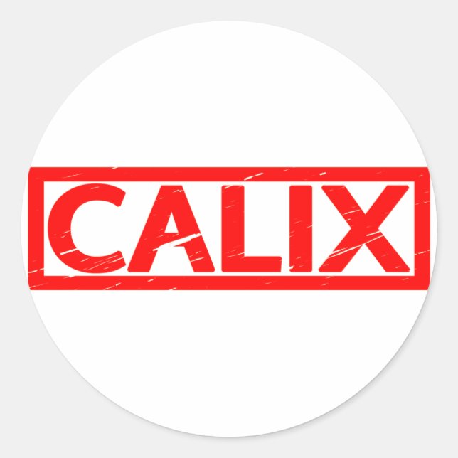 Calix Stamp Classic Round Sticker (Front)