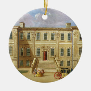 Calke Hall, Derbyshire, the Seat of Sir Henry Harp Ceramic Ornament