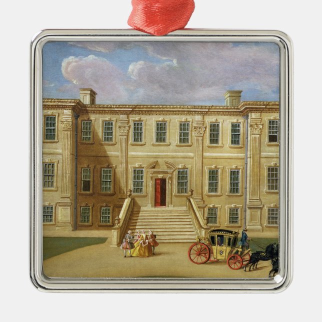Calke Hall, Derbyshire, the Seat of Sir Henry Harp Metal Ornament (Front)