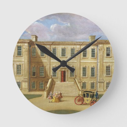 Calke Hall Derbyshire the Seat of Sir Henry Harp Round Clock