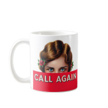 Call Again Cigar Box Label Coffee Mug