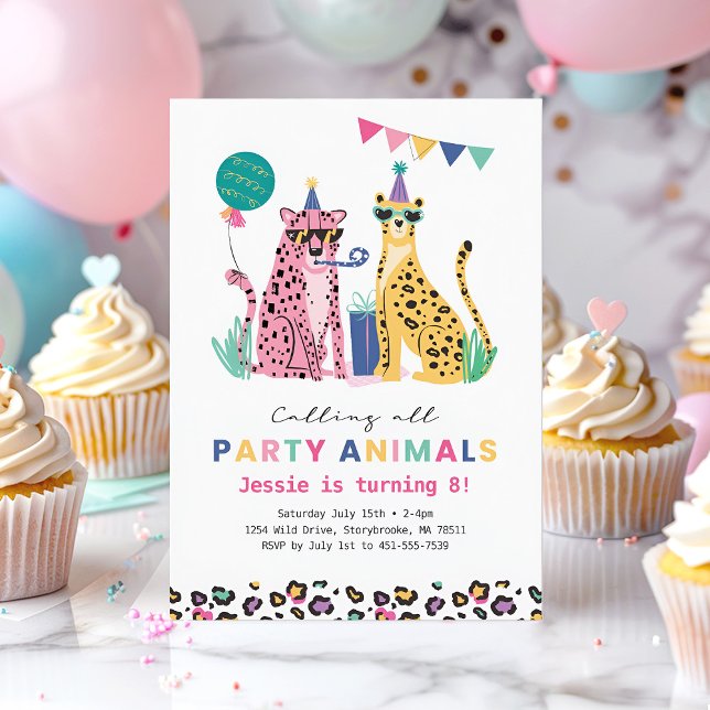 Call All Party Animals Safari Jungle Birthday Invitation (Creator Uploaded)