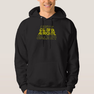 Call Center Associate Space Backside Design Hoodie