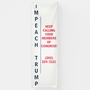 Call Congress Impeach Trump Protest Vertical Banner