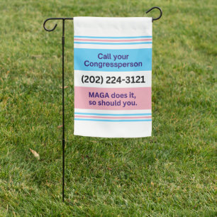 Call Congress MAGA Does Trans Ally Pride Garden Flag