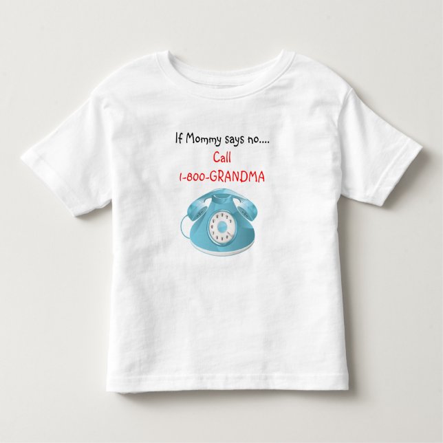 Call Grandma T-Shirt (Blue) (Front)
