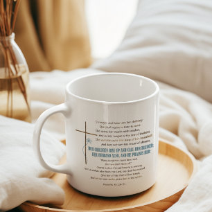 CALL HER BLESSED Mom Wife Proverbs 31 Scripture Coffee Mug