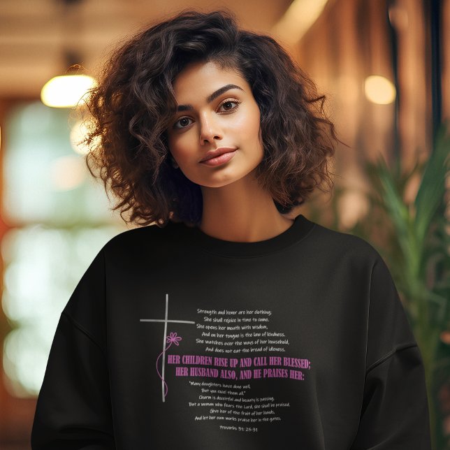 CALL HER BLESSED Mom Wife Proverbs 31 Scripture  Sweatshirt (Creator Uploaded)