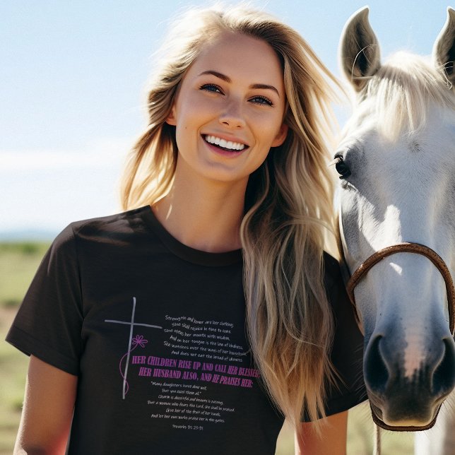 CALL HER BLESSED Mom Wife Proverbs 31 Scripture T-Shirt (Creator Uploaded)