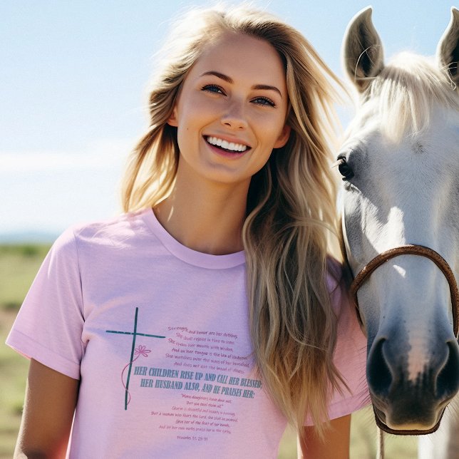 CALL HER BLESSED Mom Wife Proverbs 31 Scripture  T-Shirt (Creator Uploaded)