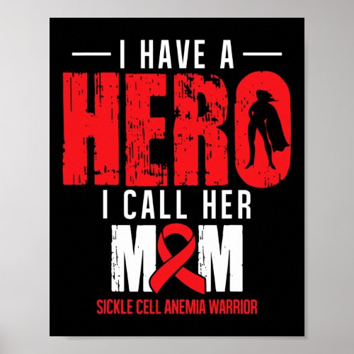 Call Her Mom_ Sickle Cell Anemia Awareness Support Poster