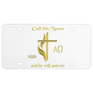 Call his name license plate