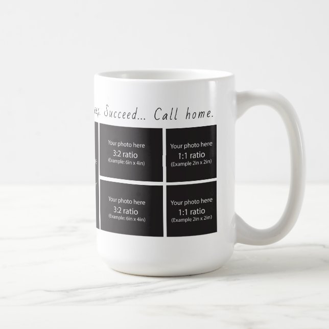 Call Home Photo Collage Coffee 15 oz Mug (Right)