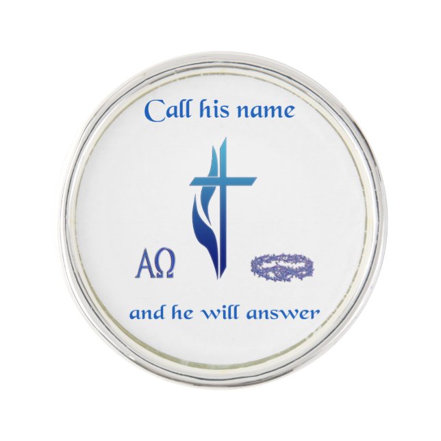 Call Jesus name Pin (Front)
