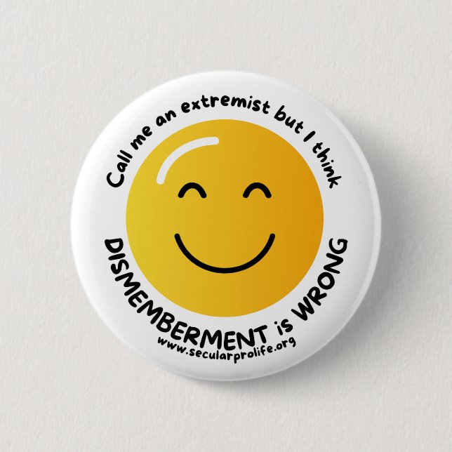 call me an extremist button (Front)