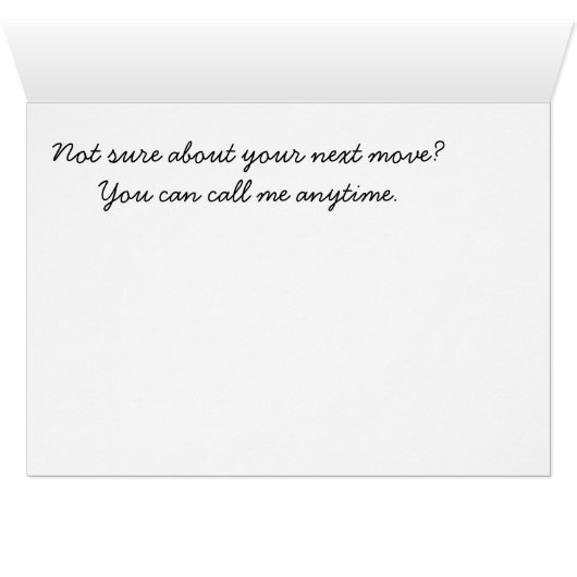 Call me anytime. (Inside Horizontal (Bottom))