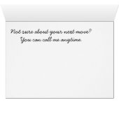 Call me anytime. cards (Inside Horizontal (Bottom))