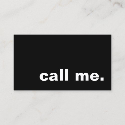 call me. business card template