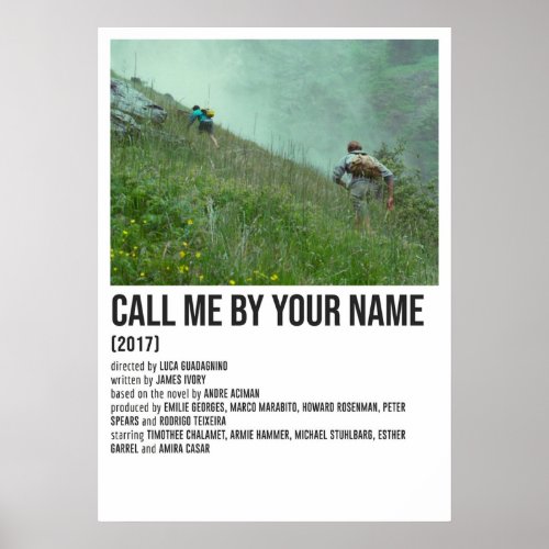 CALL ME BY YOUR NAME mountains Poster