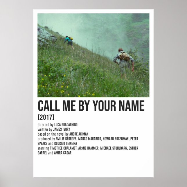 CALL ME BY YOUR NAME mountains Poster (Front)