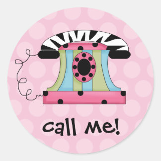 Call Me Stickers | Zazzle